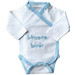 Petit Villain Stoere Bink Maat 56 Wit/Lichtblauw Romper