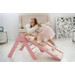 Luna Toys Roze Houten Klimrek met Glijbaan LU-36974