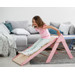 Luna Toys Roze Houten Klimrek met Glijbaan LU-36974