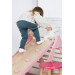 Luna Toys Roze Houten Klimrek met Glijbaan LU-36974
