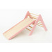 Luna Toys Roze Houten Klimrek met Glijbaan LU-36974