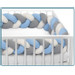 Sevibaby Blauw 3-in-1 Braided Bedbumper en Babynest 521-1