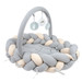 Sevibaby Grijs 3-in-1 Braided Bedbumper en Babynest 521-13