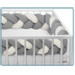 Sevibaby Grijs 3-in-1 Braided Bedbumper en Babynest 521-13