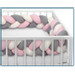 Sevibaby Roze 3-in-1 Braided Bedbumper en Babynest 521-2