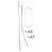MamaLoes Amy Wit Piekstok & Sluierstandaard met Klembevestiging 66763