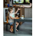 Teggi Graphite/Mustard Multifun 3-in-1 Tafel met Twee Stoeltjes TI-011-172