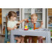 Teggi Grey/Old Rose/Turquoise Multifun 3-in-1 Tafel met Twee Stoeltjes TI-011-174