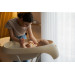 Teggi Beige Bad met Stop incl. Witte Badstandaard