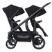 Titaniumbaby Solid Pollux Lush Black Tandem Duowagen met Reiswieg