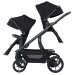 Titaniumbaby Solid Pollux Lush Black Tandem Duowagen met Reiswieg