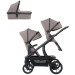Titaniumbaby Solid Pollux Lush Taupe Tandem Duowagen met Reiswieg