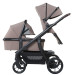 Titaniumbaby Solid Pollux Lush Taupe Tandem Duowagen met Reiswieg