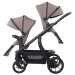 Titaniumbaby Solid Pollux Lush Taupe Tandem Duowagen met Reiswieg