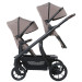 Titaniumbaby Solid Pollux Lush Taupe Tandem Duowagen met Reiswieg