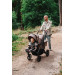 Titaniumbaby Solid Pollux Lush Taupe Tandem Duowagen met Reiswieg