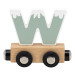 Tryco Houten Gekleurde Lettertrein - Letter W TR-353042