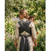 Zaffiro Be Close Graphite Leaves Multifunctionele Draagdoek