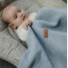Zaffiro Blauw Cotton 75 x 100 cm Wiegdeken