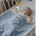 Zaffiro Blauw Cotton 75 x 100 cm Wiegdeken